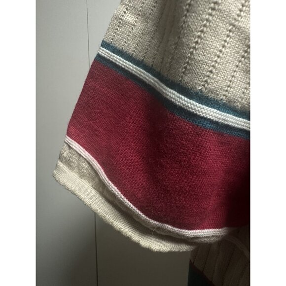 Alfred Dunner Knit Top L Floral Embroidered Cottagecore Ramie Cotton 90s L - Picture 6 of 8